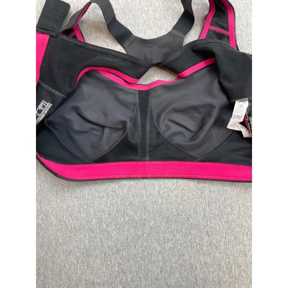 Under Armour Sports Bra Womens 38C Heatgear Shoulder Straps Compression - Picture 5 of 8